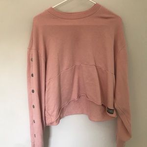 crop top sweater from pink